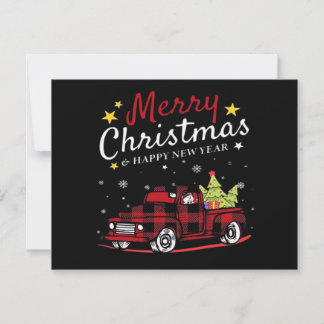 Frohe Weihnachten Buffalo Truck Schneemann Baum Ro