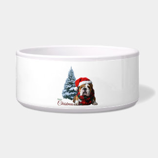 Frohe Weihnachten Bulldogge Napf