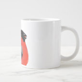 Frohe Weihnachten, Bullfinch im Winter Jumbo-Tasse (Rechts)