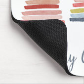 Frohe Weihnachten bunt gestapelte Bäume Mousepad (Ecke)