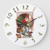 Frohe Weihnachten bunt Uhr (Vorderseite)