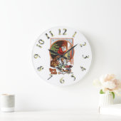 Frohe Weihnachten bunt Uhr (Zuhause)