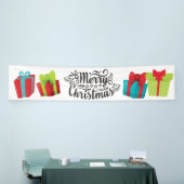 Frohe Weihnachten bunten Geschenke Geschenke Banner (Messeveranstaltung)