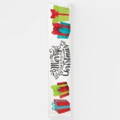 Frohe Weihnachten bunten Geschenke Geschenke Banner (Vertikal)