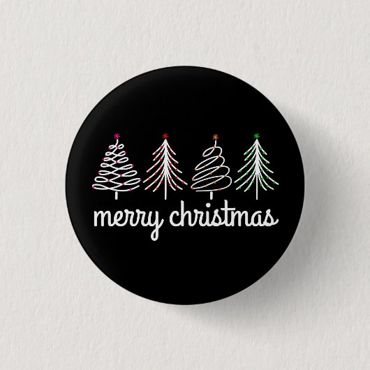 Frohe Weihnachten Button (Vorderseite)