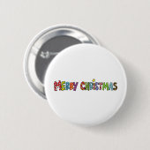 Frohe Weihnachten Button (Vorne & Hinten)