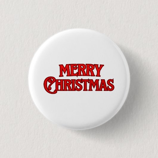 Frohe Weihnachten Button (Vorderseite)