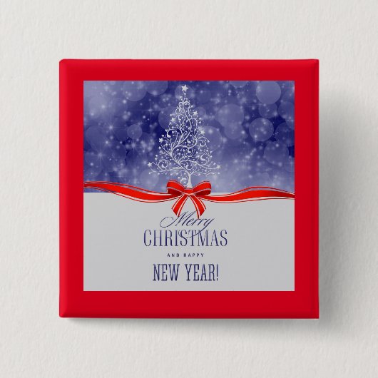 Frohe Weihnachten Button (Vorderseite)