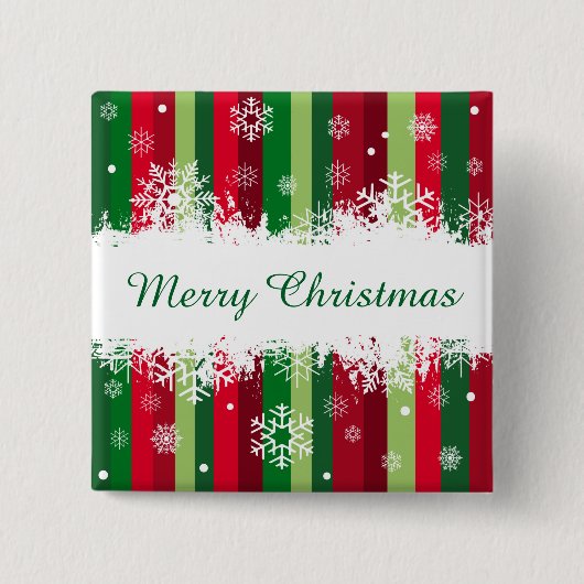 Frohe Weihnachten Button (Vorderseite)