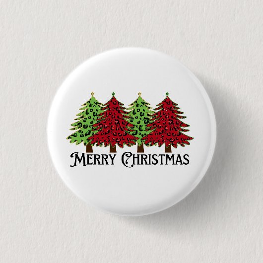 Frohe Weihnachten Button (Vorderseite)