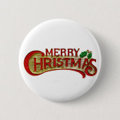 Frohe Weihnachten Button (Vorderseite)
