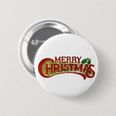 Frohe Weihnachten Button (Vorne & Hinten)
