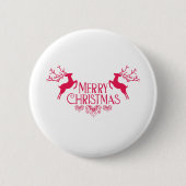 Frohe Weihnachten Button (Vorderseite)