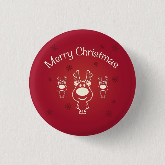 Frohe Weihnachten Button (Vorderseite)