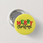 Frohe Weihnachten Button (Vorne & Hinten)