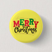 Frohe Weihnachten Button (Vorderseite)
