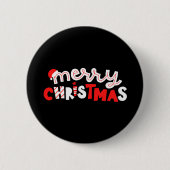 Frohe Weihnachten Button (Vorderseite)