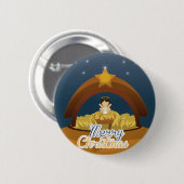 Frohe Weihnachten Button (Vorne & Hinten)