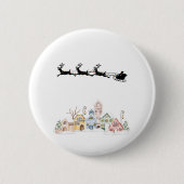 Frohe Weihnachten Button (Vorderseite)