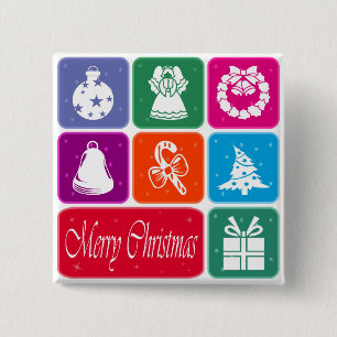 Frohe Weihnachten Button