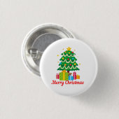 Frohe Weihnachten Button (Vorne & Hinten)