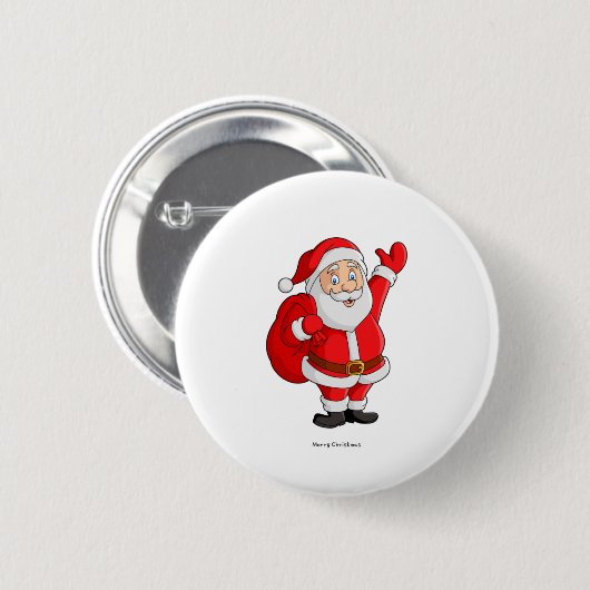 Frohe Weihnachten Button (Vorne & Hinten)