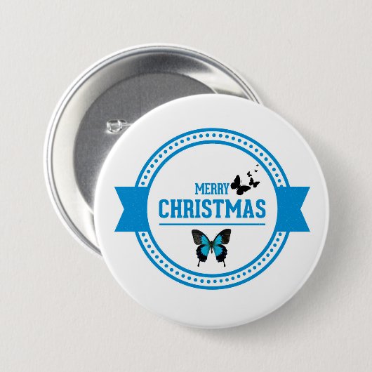 Frohe Weihnachten Button (Vorne & Hinten)