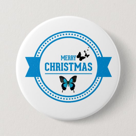 Frohe Weihnachten Button (Vorderseite)