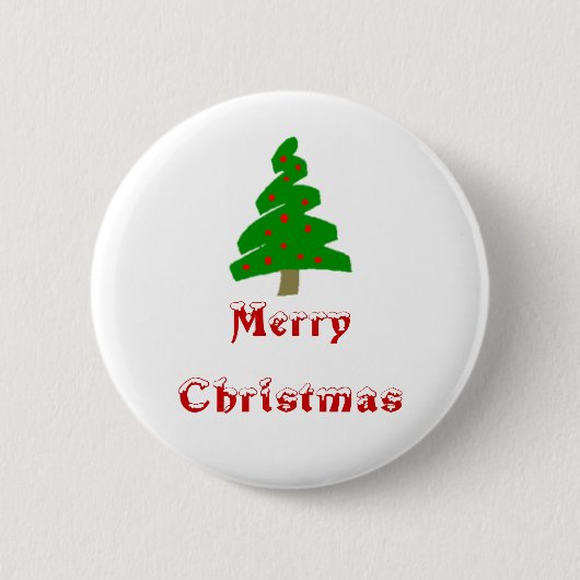Frohe Weihnachten Button (Vorderseite)