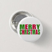 Frohe Weihnachten Button (Vorne & Hinten)