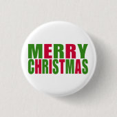 Frohe Weihnachten Button (Vorderseite)