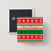 Frohe Weihnachten Button (Vorne & Hinten)