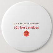 Frohe Weihnachten Button (Vorderseite)