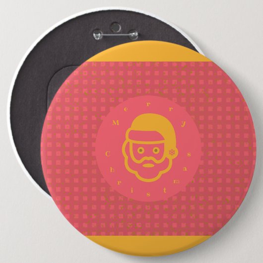 Frohe Weihnachten Button (Vorne & Hinten)