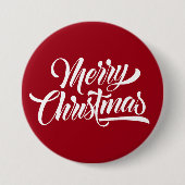 Frohe Weihnachten Button (Vorderseite)