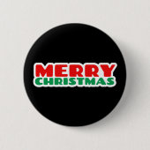 Frohe Weihnachten Button (Vorderseite)