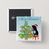 Frohe Weihnachten Button (Vorne & Hinten)