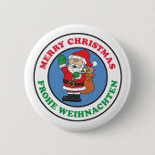 Frohe Weihnachten Button (Vorderseite)