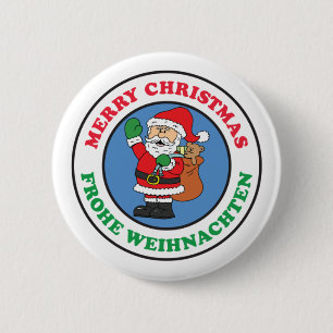 Frohe Weihnachten Button
