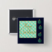 Frohe Weihnachten Button (Vorne & Hinten)