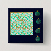 Frohe Weihnachten Button (Vorderseite)