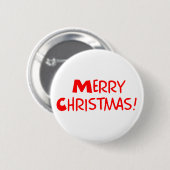 Frohe Weihnachten Button (Vorne & Hinten)