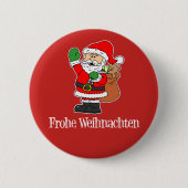 Frohe Weihnachten Button (Vorderseite)