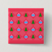 Frohe Weihnachten Button (Vorderseite)