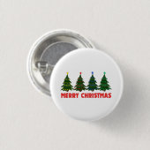 Frohe Weihnachten Button (Vorne & Hinten)
