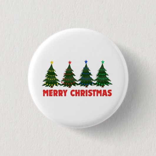 Frohe Weihnachten Button (Vorderseite)