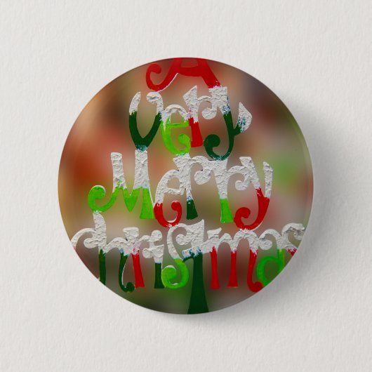 Frohe Weihnachten Button (Vorderseite)