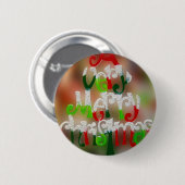 Frohe Weihnachten Button (Vorne & Hinten)