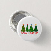 Frohe Weihnachten Button (Vorne & Hinten)