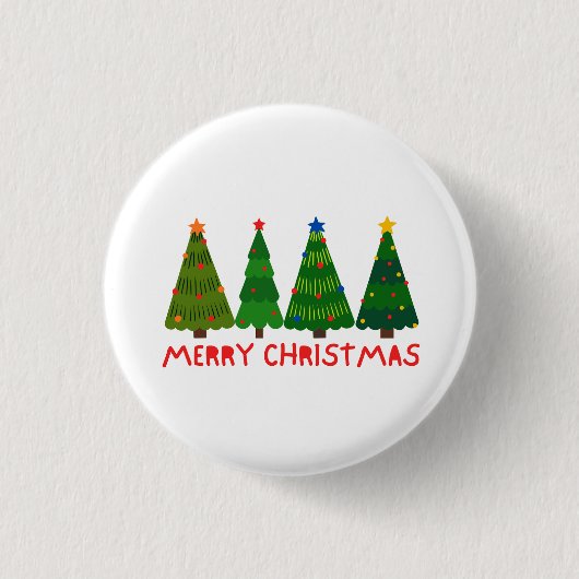 Frohe Weihnachten Button (Vorderseite)